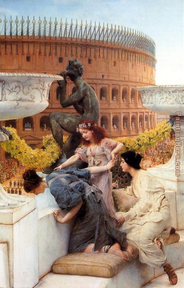 The Colosseum painting - Sir Lawrence Alma-Tadema The Colosseum art painting